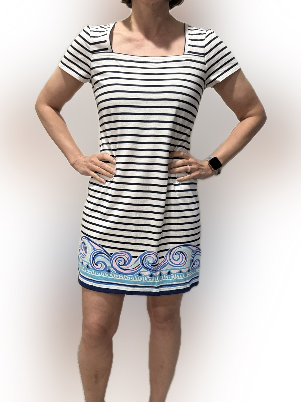 Lilly Pulitzer Rexa Dress in “True Navy On The Horizon Stripe”